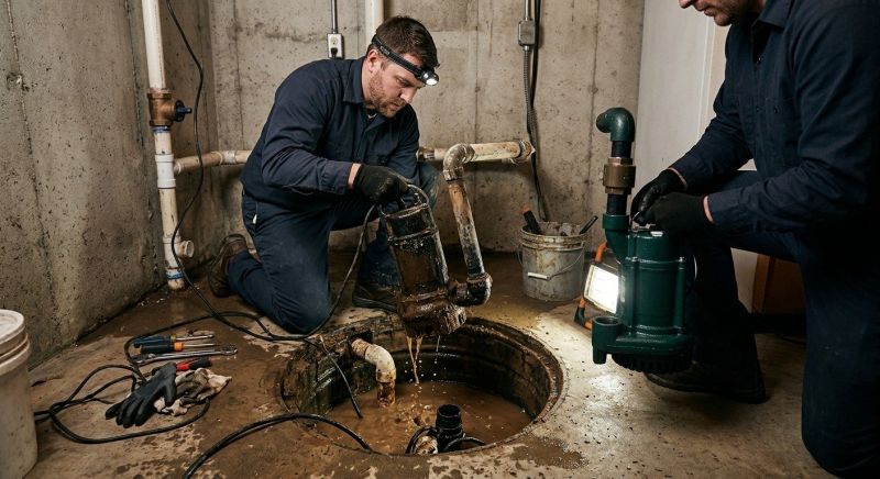 Basement Sump Pump Service in Des Moines, IA