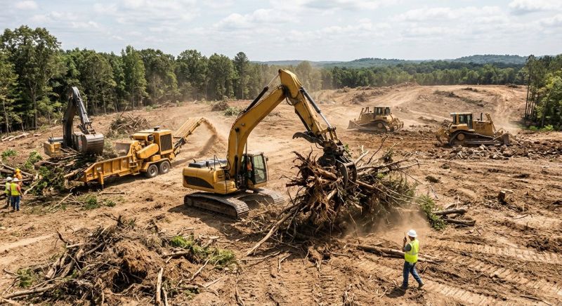 Commercial Land Clearing in Katy, TX