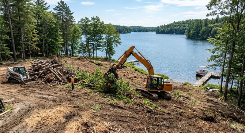 Lake Lot Clearing in Houston, TX