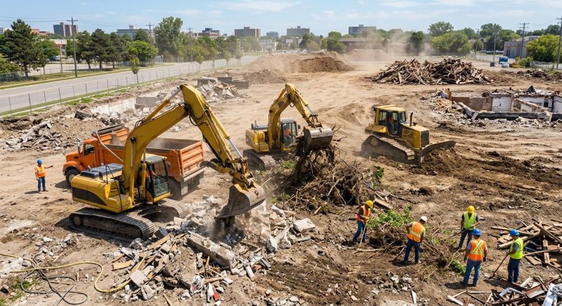 Construction Site Land Clearing in Atlanta, GA