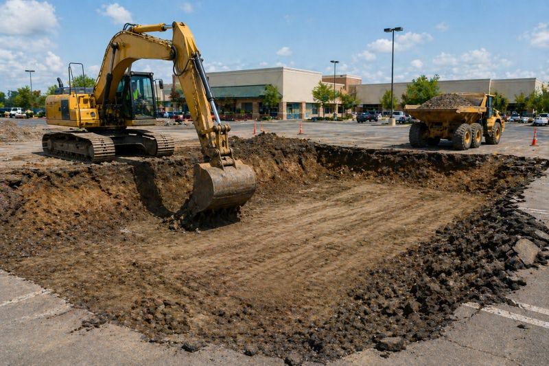 Parking Lot Excavation in Atlanta, GA