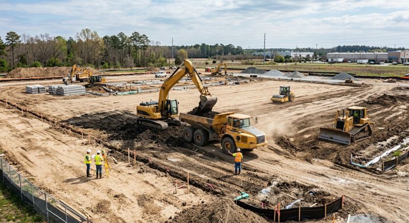 Parking Lot Site Preparation in Houston, TX