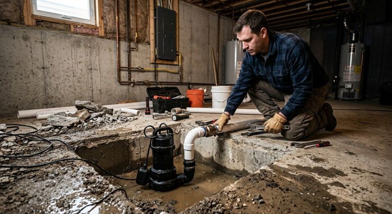 Sump Pump Installation in Framingham, MA