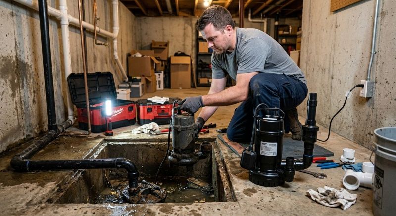 Sump Pump Relocation in Mobile, AL