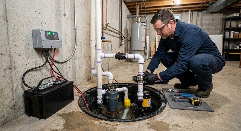 Sump Pump Relocation in Boston, MA