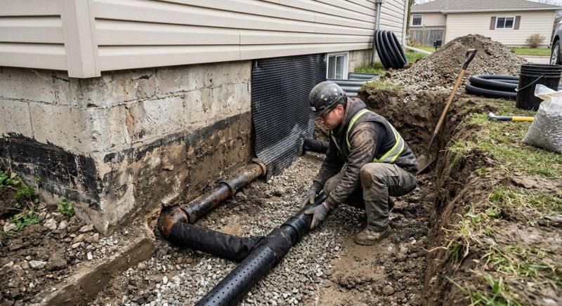 Weeping Tile Repair in Des Moines, IA