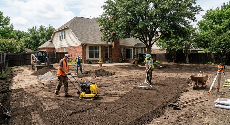 Yard Leveling in Houston, TX